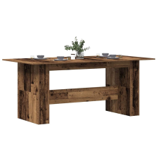 vidaXL Étkezőasztal Régi fa 180x90x76 cm Gépelt fa bútor