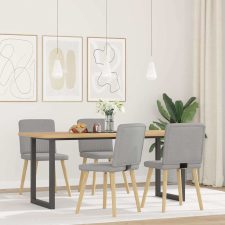 vidaXL étkezőszékek 4 db Felhőszürke szövet bútor