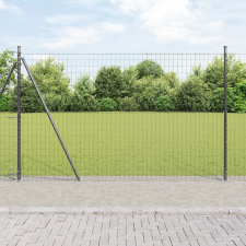 vidaXL Euro Fence 7 Flanged Posts 1.6x10 m Horganyzott acél építőanyag