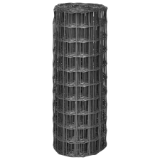 vidaXL Euro Fence szürke acélkerítés 10 x 1 m kerti bútor