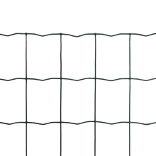 vidaXL Euro Fence zöld acélkerítés 25 x 1,2 m kerti bútor