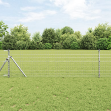 vidaXL Euro Kerítés 0.8x25 m Horganyzott Acél építőanyag