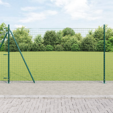 vidaXL Euro Kerítés 13 Flanged Posts 1.2x25 m Horganyzott Acél építőanyag