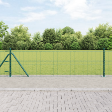 vidaXL Euro Kerítés 13 Furatokkal 0.4x25 m Horganyzott Acél építőanyag