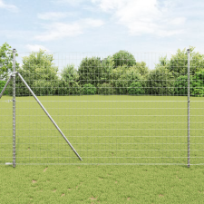 vidaXL Euro Kerítés 1.5x10 m Horganyzott Acél építőanyag