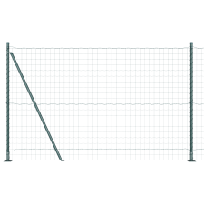 vidaXL Euro Kerítés 7 Flanged Posts 1.6x10 m Horganyzott Acél (3350883) építőanyag
