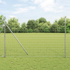 vidaXL Euro Kerítés 7 Oszloppal 1.6x10 m Galvanizált Acél építőanyag