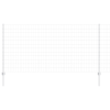 vidaXL Euro Kertkerítés 22 U oszloppal Ezüst 1,2x25 m Acél (3336195)