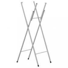 vidaXL ezüst horganyzott acél összecsukható bárasztal láb 45x53x108 cm bútor