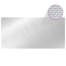 vidaXL ezüst polietilén medencetakaró 450 x 200 cm (93094) medence kiegészítő
