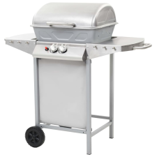vidaXL ezüst rozsdamentes acél gáz grillező 2 főzőzónával (276149) grillsütő