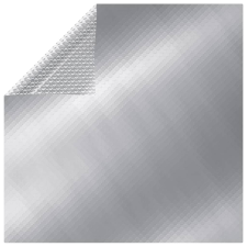 vidaXL ezüstszínű napelemes lebegő PE medencefólia 6 x 4 m medence kiegészítő