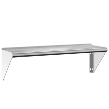 vidaXL ezüstszínű rozsdamentes acél falipolc 100 x 30 x 31 cm (30273) bútor