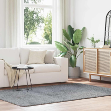 vidaXL ezüstszürke poliészter hosszú szálú bozontos szőnyeg 160x230 cm lakástextília