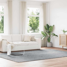 vidaXL ezüstszürke poliészter hosszú szálú bozontos szőnyeg 240x340 cm lakástextília