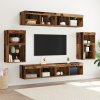 vidaXL F Floating Shelf 2 db Régi fa 40x28.5x40 cm Mérnöki fa