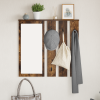 vidaXL Fali Kabáthorog polcokkal Füstölt tölgy 84 x 10 x 80 cm Faanyag