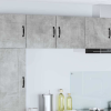 vidaXL Fali konyhaszekrény 2 pcs Beton Szürke 40 x 31 x 40 cm Faanyag