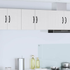 vidaXL Fali konyhaszekrény 2 pcs Fehér 30 x 31 x 40 cm Faanyag