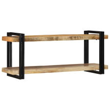 vidaXL fali polc 110x33x45 cm tömör nyersfa Mango (4017488) bútor