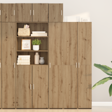 vidaXL Fali szekrény Kézműves tölgy 30x42.5x40 cm Műszaki fa bútor