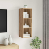 vidaXL Fali TV szekrény kézműves tölgy 37 x 37 x 107 cm Faanyag