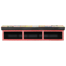 vidaXL Fali TV Szekrény Többszínű 100x30x22cm Műszaki Fa (4017573) bútor