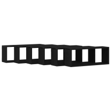 vidaXL Falipolc 6 db Fekete Tölgy 60x15x23 cm Műanyag (862647) bútor