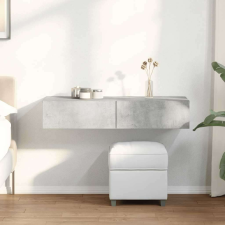 vidaXL Falipolc fiókokkal betonszürke 100x36x19 cm műszaki fa bútor