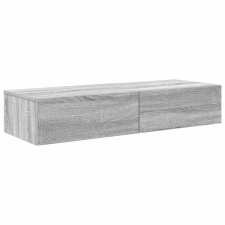 vidaXL Falipolc fiókokkal szürke sonoma 100x36x19 cm műszaki fa (859991) bútor