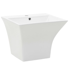 vidaXL falra szerelhető fehér kerámia mosdókagyló 500 x 450 x 410 mm (143019) szaniter