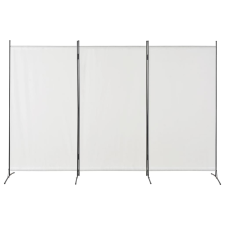 vidaXL fehér 3 paneles paraván 260 x 180 cm bútor