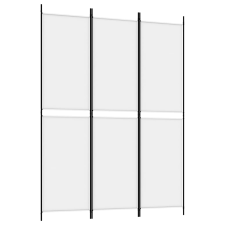 vidaXL fehér 3 paneles szövetparaván 300x180 cm (350226) bútor