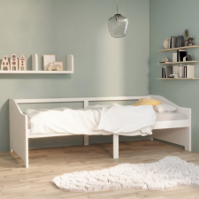 vidaXL fehér 3-személyes tömör fenyőfa kanapéágy 90 x 200 cm ágy és ágykellék
