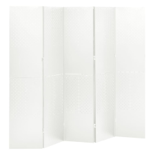 vidaXL fehér acél 5-paneles paraván 200 x 180 cm bútor