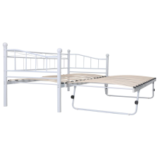 vidaXL fehér acél ágykeret 180 x 200/90 x 200 cm (285308) ágy és ágykellék