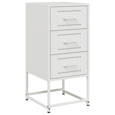 vidaXL fehér acél éjjeliszekrény 36 x 39 x 78 cm (846588) bútor