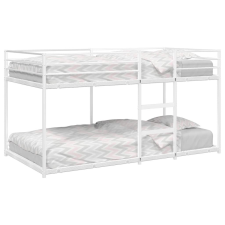 vidaXL fehér acél emeletes ágy matrac nélkül 80 x 200 cm ágy és ágykellék