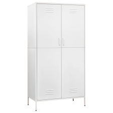 vidaXL fehér acél ruhásszekrény 90 x 50 x 180 cm (336251) bútor