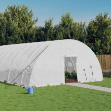 vidaXL fehér acélvázas melegház 96 m² 16 x 6 x 2,85 m kerti tárolás