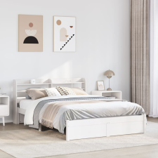 vidaXL fehér ágykeret fejtámlával matrac nélkül 120x200 cm ágy és ágykellék