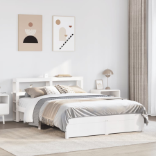 vidaXL fehér ágykeret fejtámlával matrac nélkül 140x200 cm ágy és ágykellék