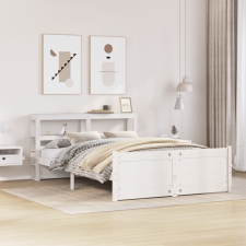 vidaXL fehér ágykeret fejtámlával matrac nélkül 140x200 cm ágy és ágykellék