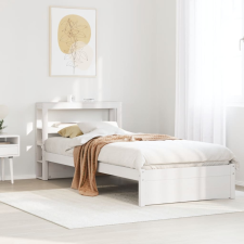 vidaXL fehér ágykeret fejtámlával matrac nélkül 90x200 cm ágy és ágykellék