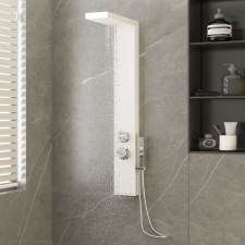 vidaXL fehér alumínium zuhanypanelrendszer kád, zuhanykabin