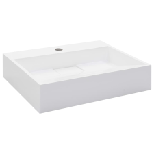 vidaXL fehér ásványöntvény/márványöntvény mosdókagyló 50x38x13 cm (144063) szaniter