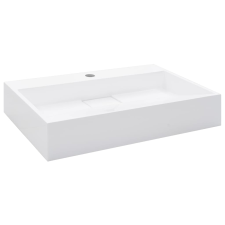 vidaXL fehér ásványöntvény/márványöntvény mosdókagyló 60x38x11 cm (144064) szaniter