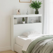 vidaXL fehér áthidalószekrény LED-világítással 100 x 17 x 102 cm ágy és ágykellék