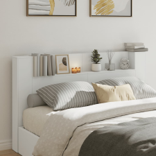 vidaXL fehér áthidalószekrény LED-világítással 180 x 16,5 x 103,5 cm ágy és ágykellék
