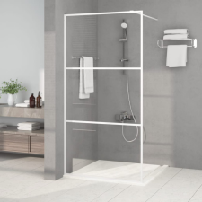 vidaXL Fehér átlátszó ESG üveg zuhanyfal 100 x 195 cm kád, zuhanykabin